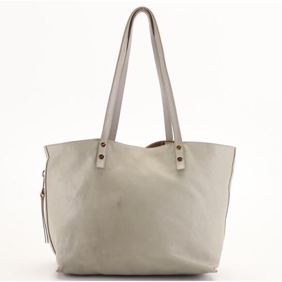 Chloé Dilan East-West Tote Bag in Pebbled Grey Leather - Picture 1 of 9